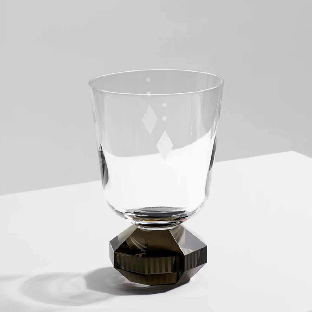 Reflections Copenhagen I Chelsea Short Crystal Glass Clear/Grey (set of 2)