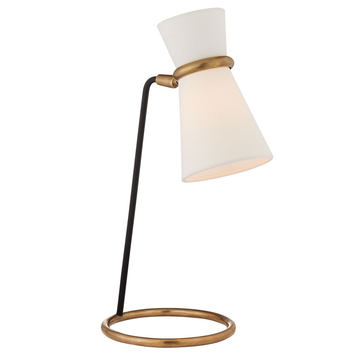 AERIN | Clarkson Table Lamp | Antique Brass & Black