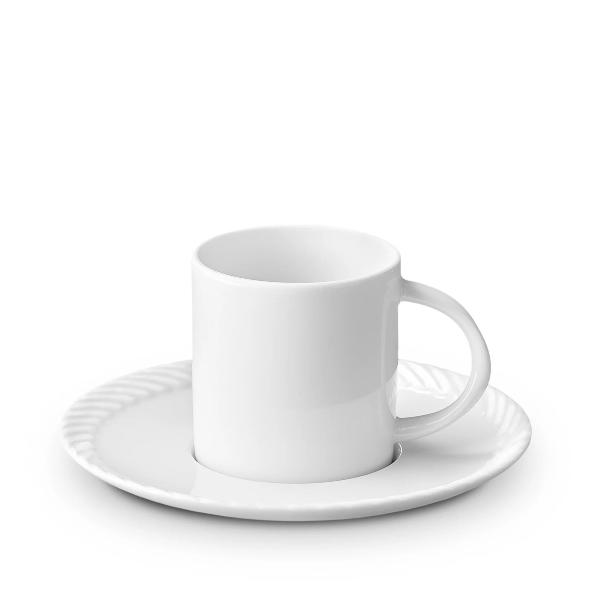 L’Objet | Corde Espresso Cup + Saucer | White