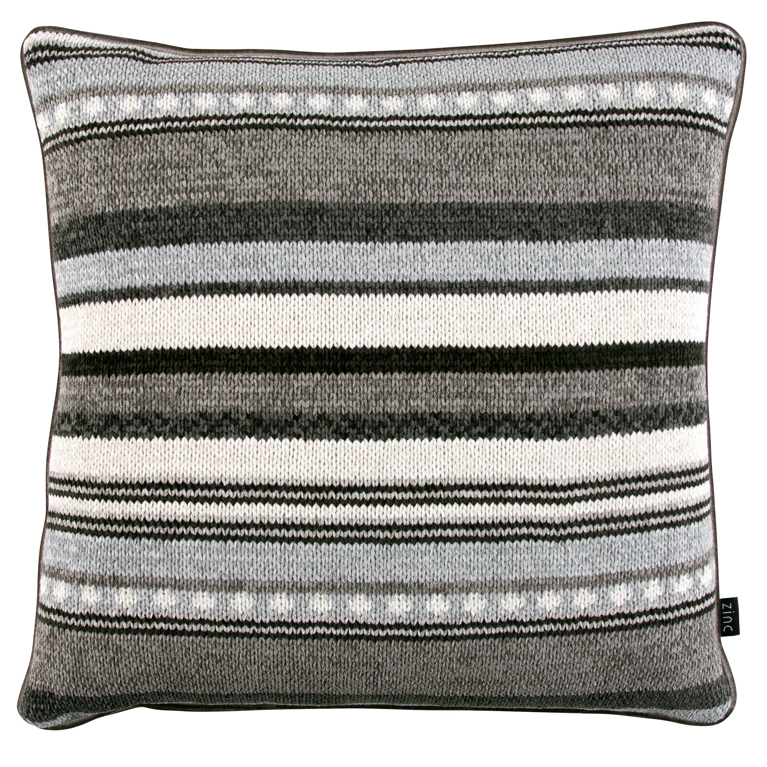 Zinc Romo I Poncho Stripe Cushion | Mineral 50x50cm