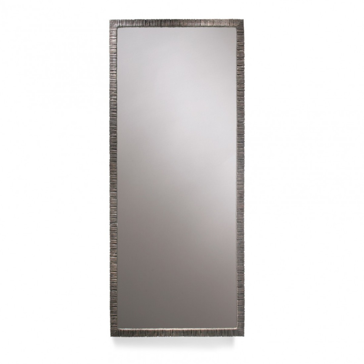 Porta Romana I Large Rectangular Trevose Mirror I Burnt Silver