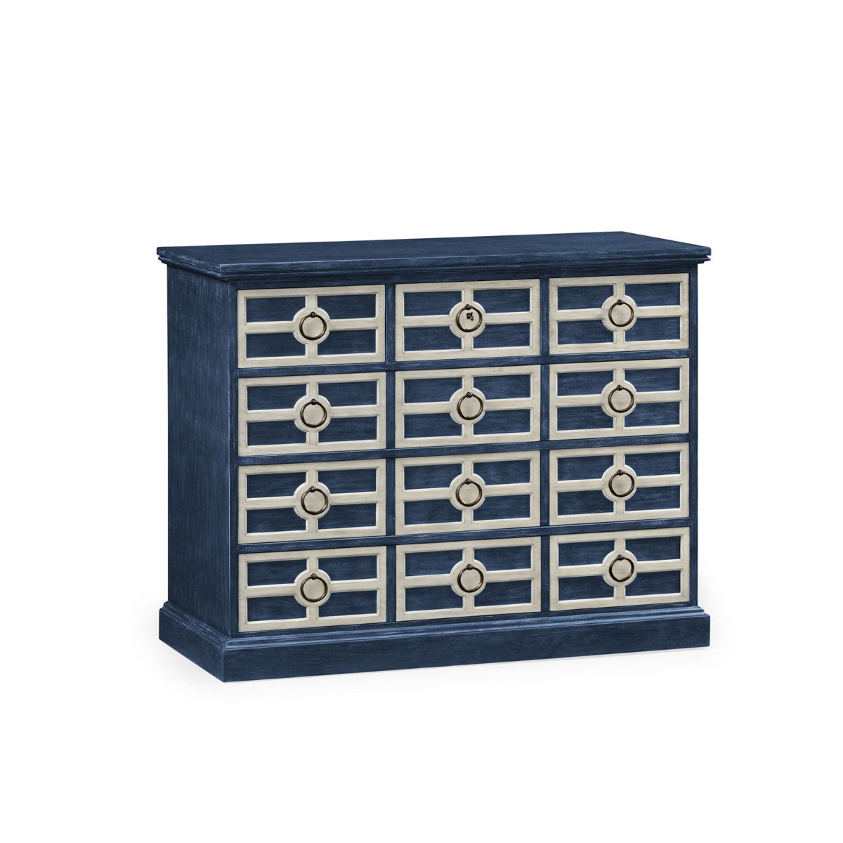 William Yeoward Midmoor Chest Of Drawers Blue Painted