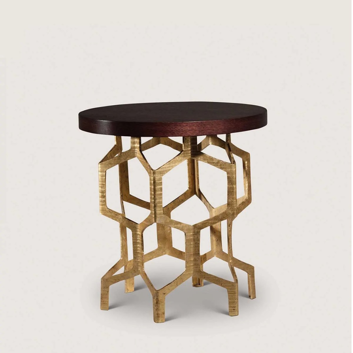 Porta Romana | Honeycomb Side Table | Decayed Gold
