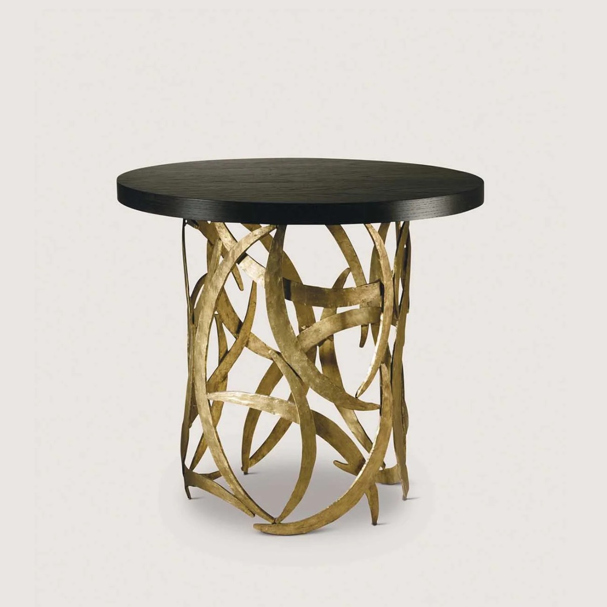 Porta Romana | Miro Drum Table | French Brass