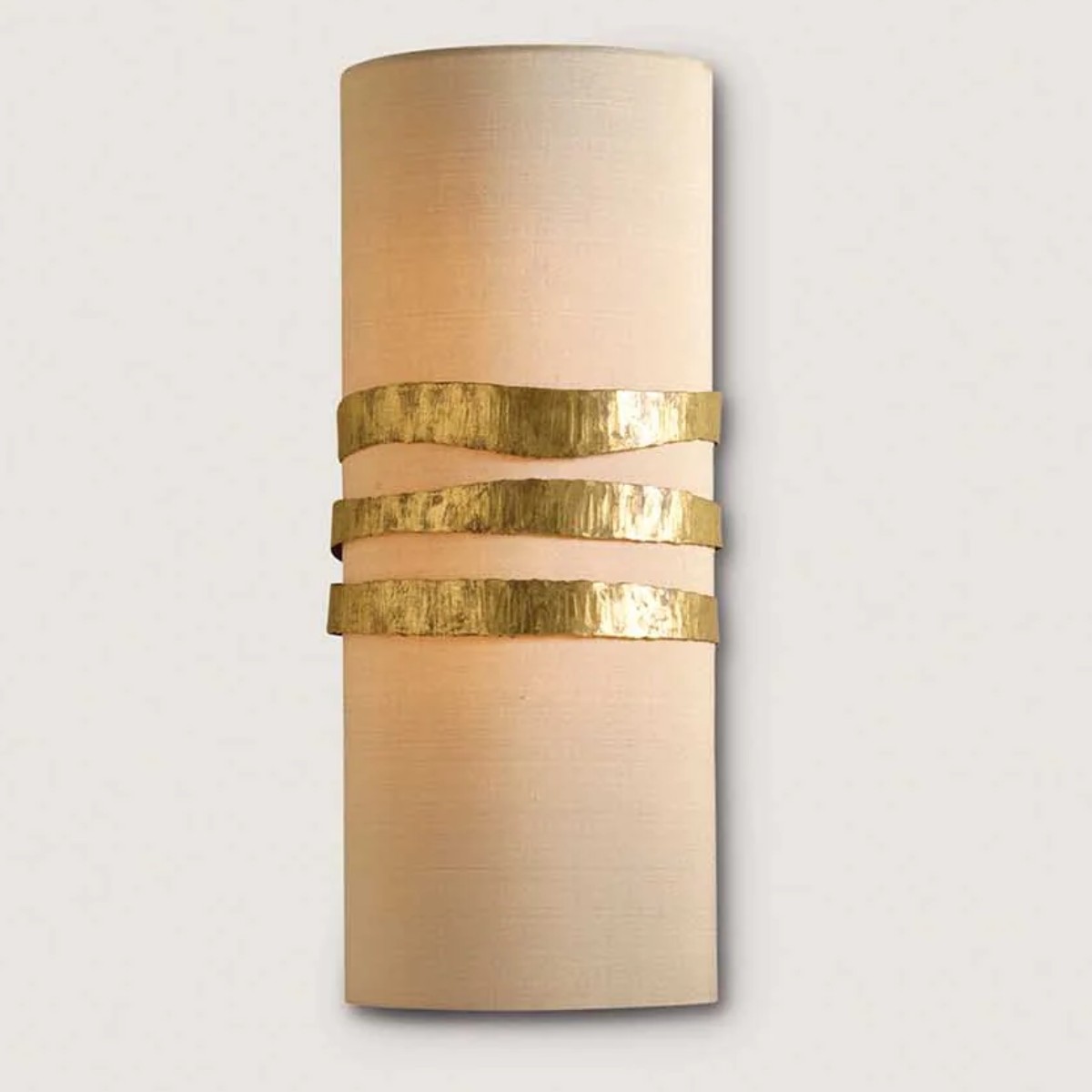 Porta Romana | Scruffy Ribbon Wall Light | White Gold