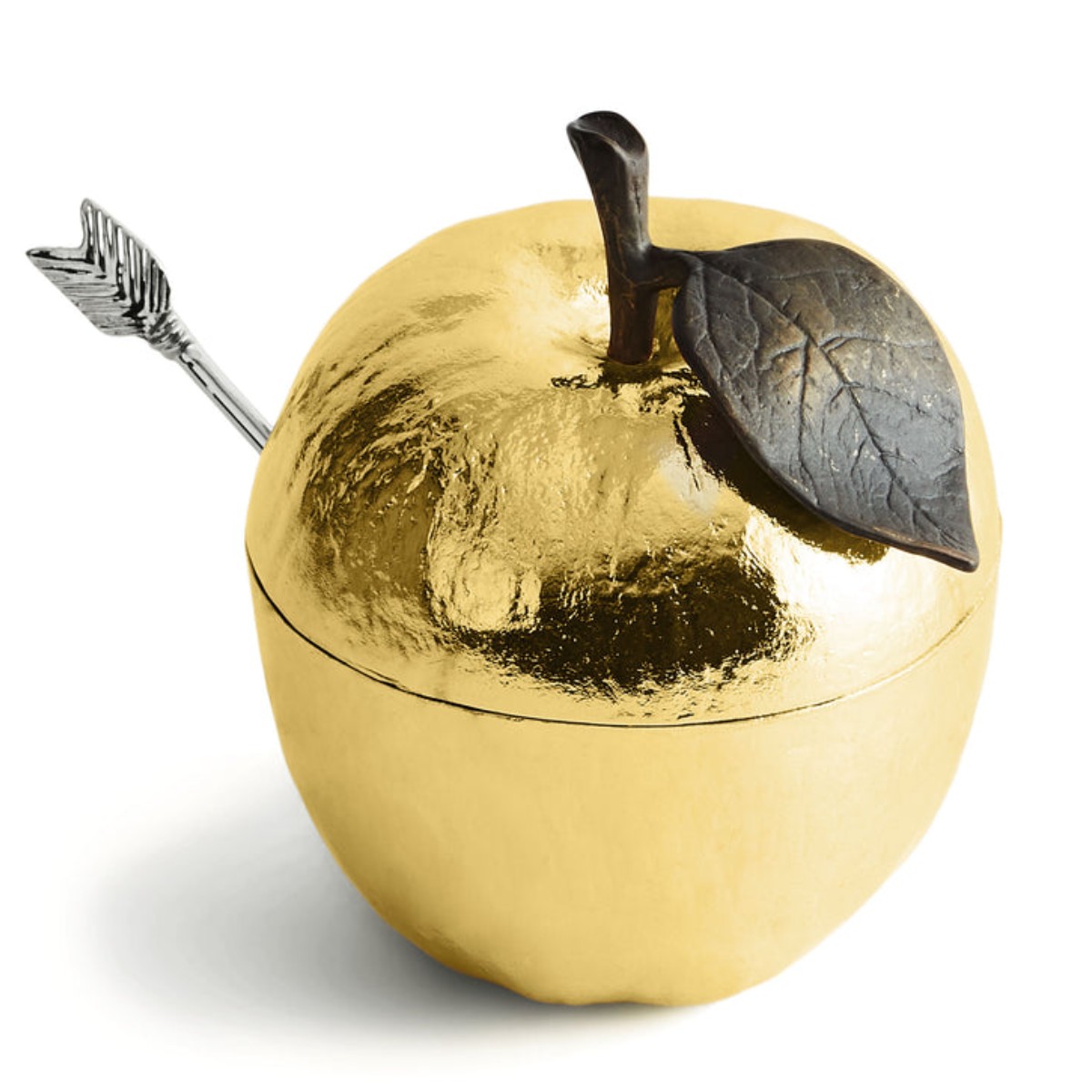 Michael Aram | Apple Honey Pot with Spoon | Gold