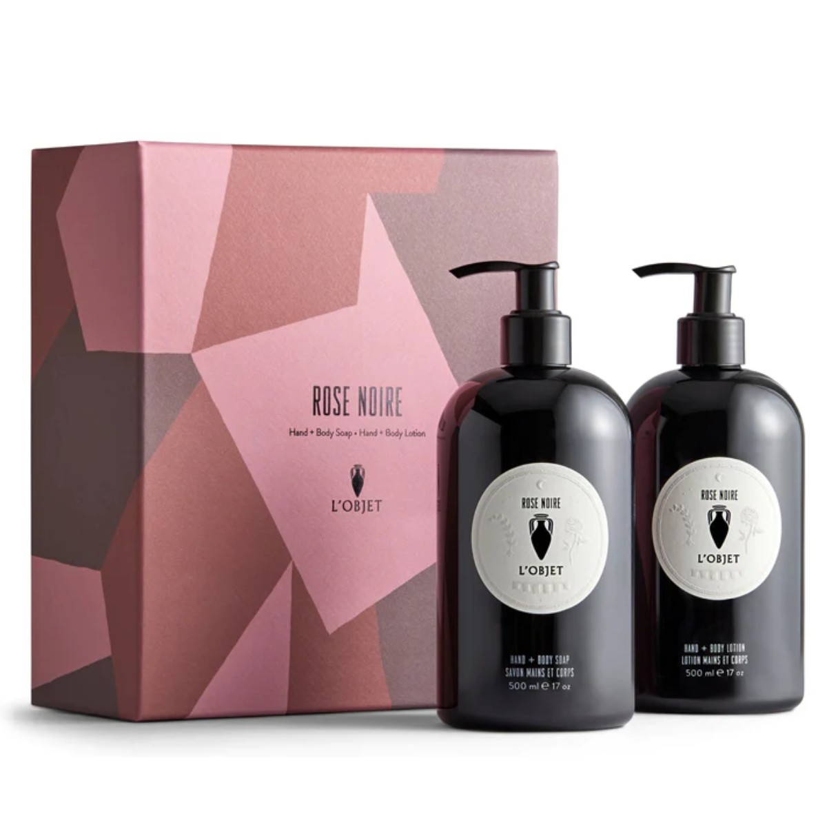 L’Objet | Rose Noire Hand & Body Soap and Lotion Gift Set