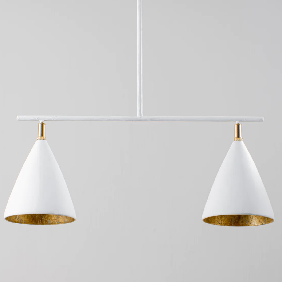 Porta Romana | Matilda Ceiling Light Large | Plaster White with Cream Etched Gold