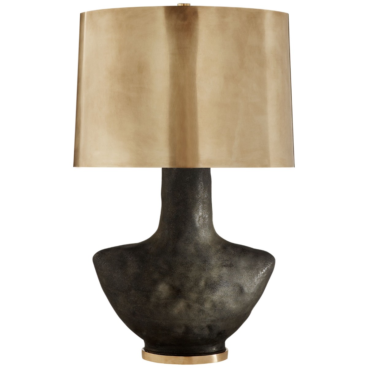 Kelly Wearstler | Armato Table Lamp | Black with Antique Burnished Brass Shade