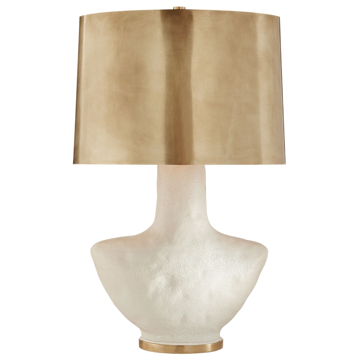 Kelly Wearstler | Armato Table Lamp | White with Antique Burnished Brass Shade