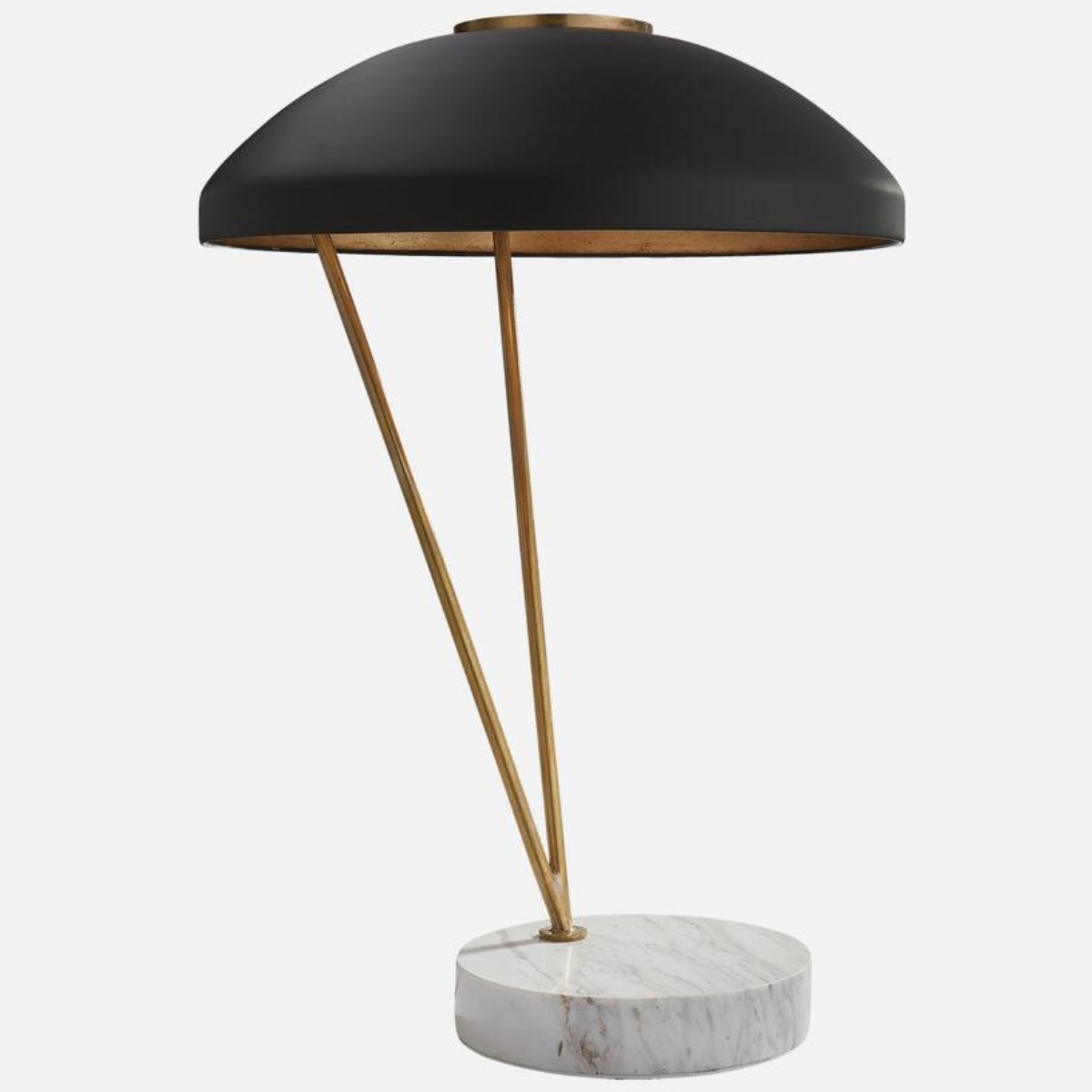 Kelly Wearstler | Coquette Table Lamp | Antique Burnished Brass with White Marble Base