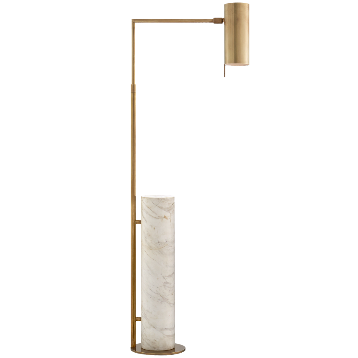 Kelly Wearstler | Alma Floor Lamp | Antique Brass & White Marble