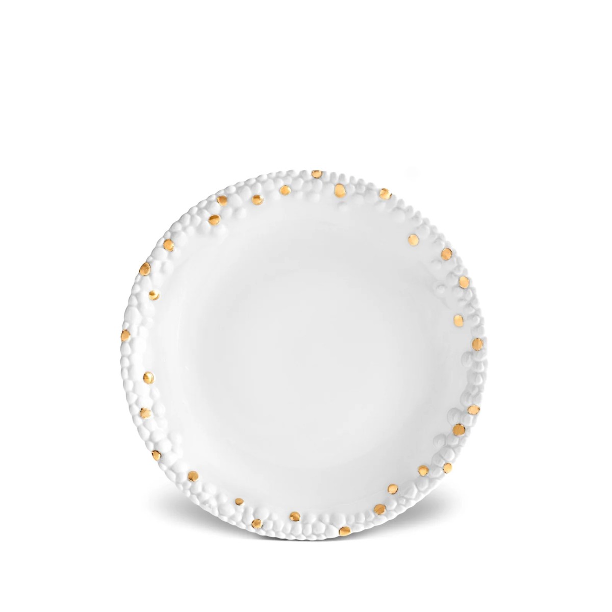 L’Objet | Haas Mojave Bread + Butter Plate | White and Gold