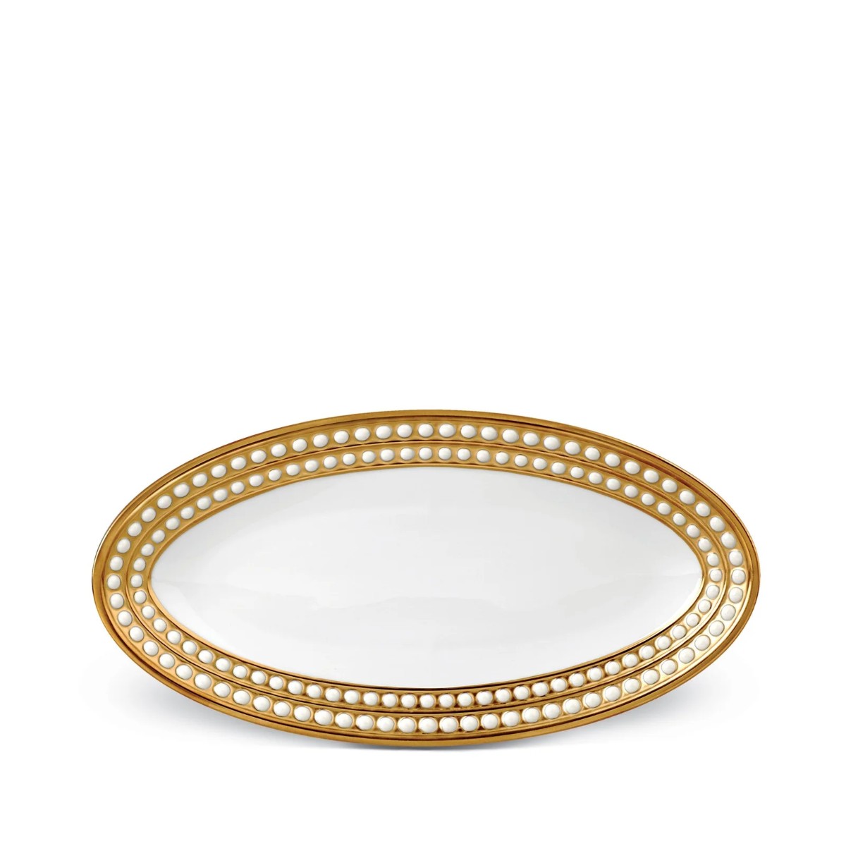 L’Objet | Perlee Oval Platter - Small | Gold