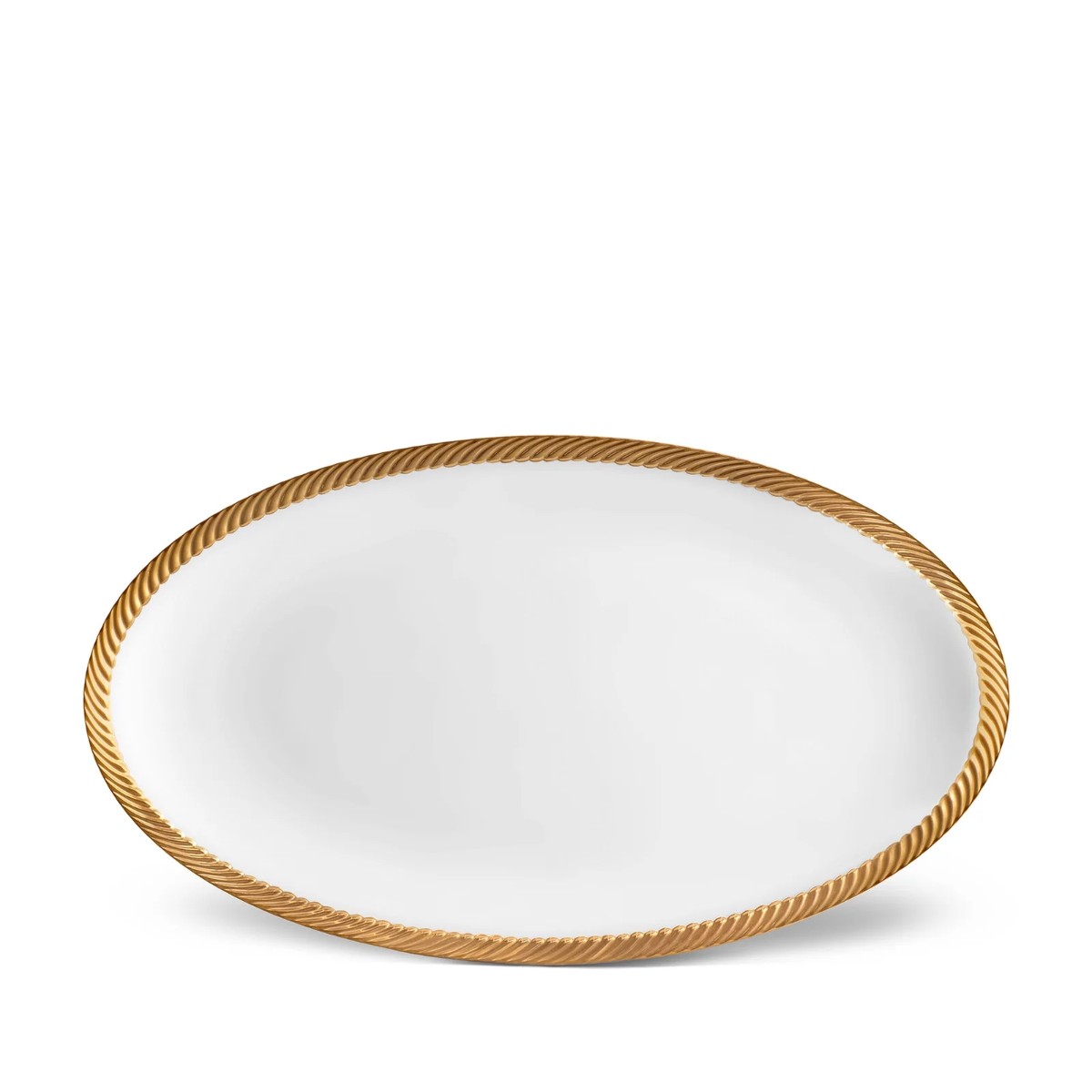 L’Objet | Corde Oval Platter - Large | Gold