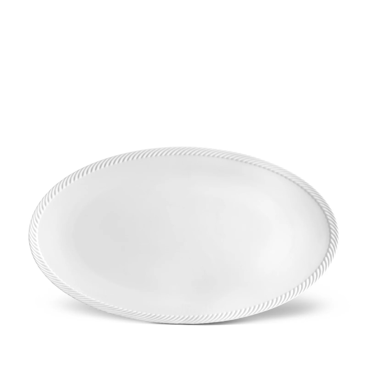 L’Objet | Corde Oval Platter - Large | White