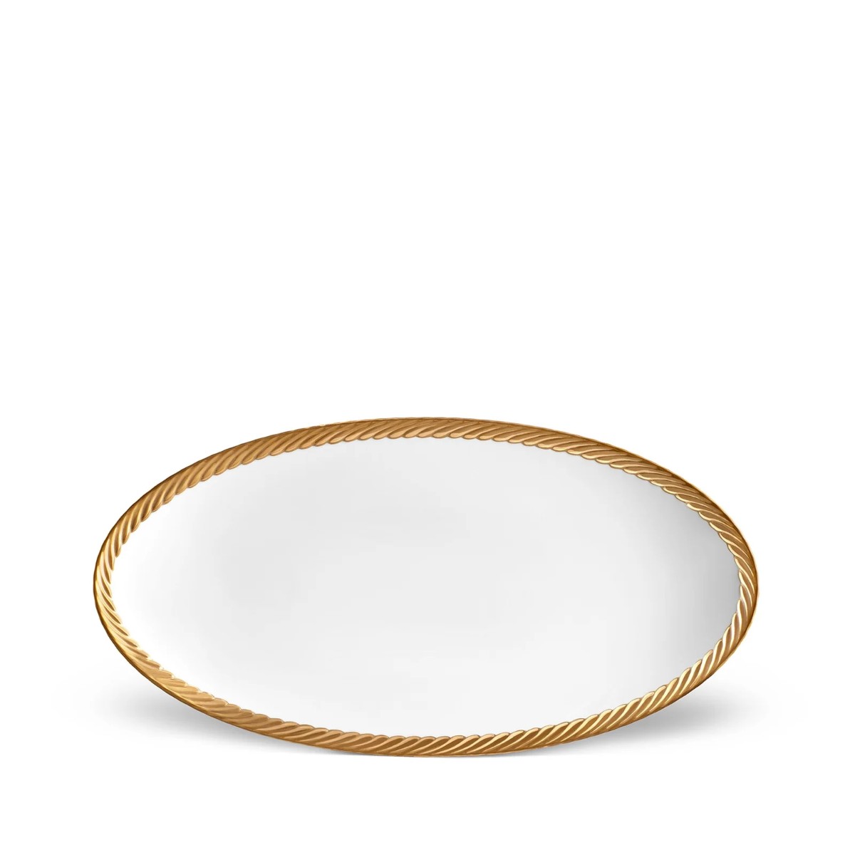 L’Objet | Corde Oval Platter - Small | Gold