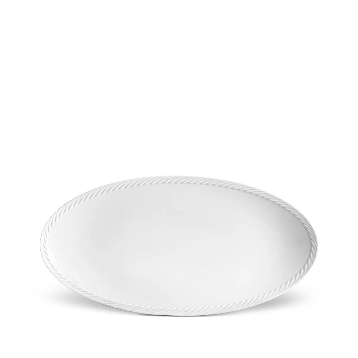 L’Objet | Corde Oval Platter - Small | White