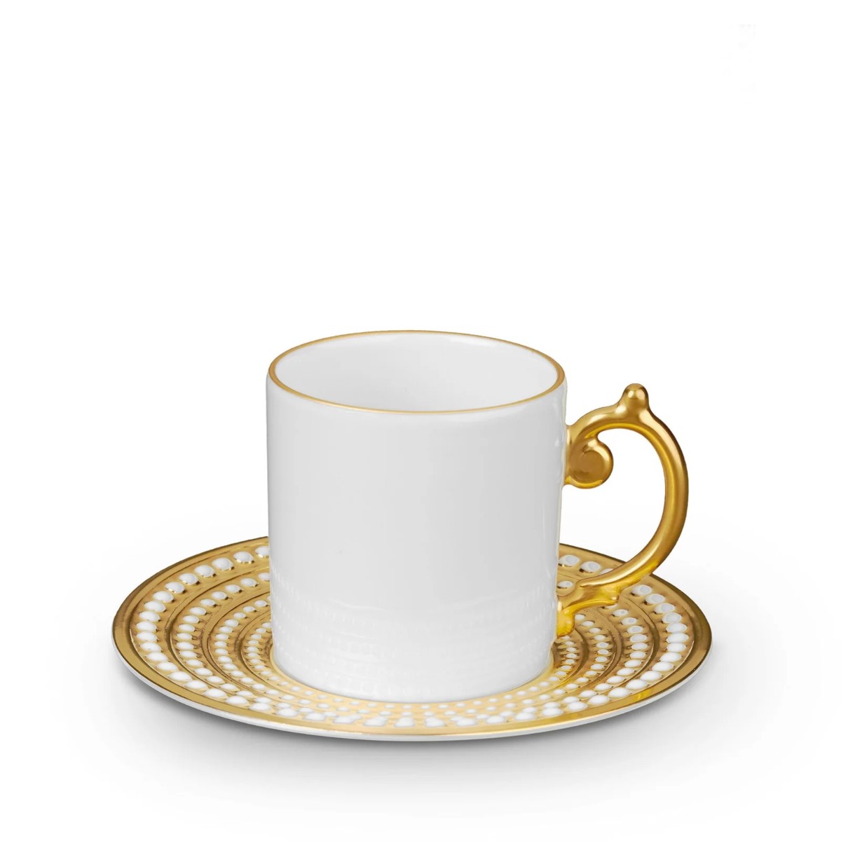 L’Objet I Perlee Espresso Cup & Saucer | Gold
