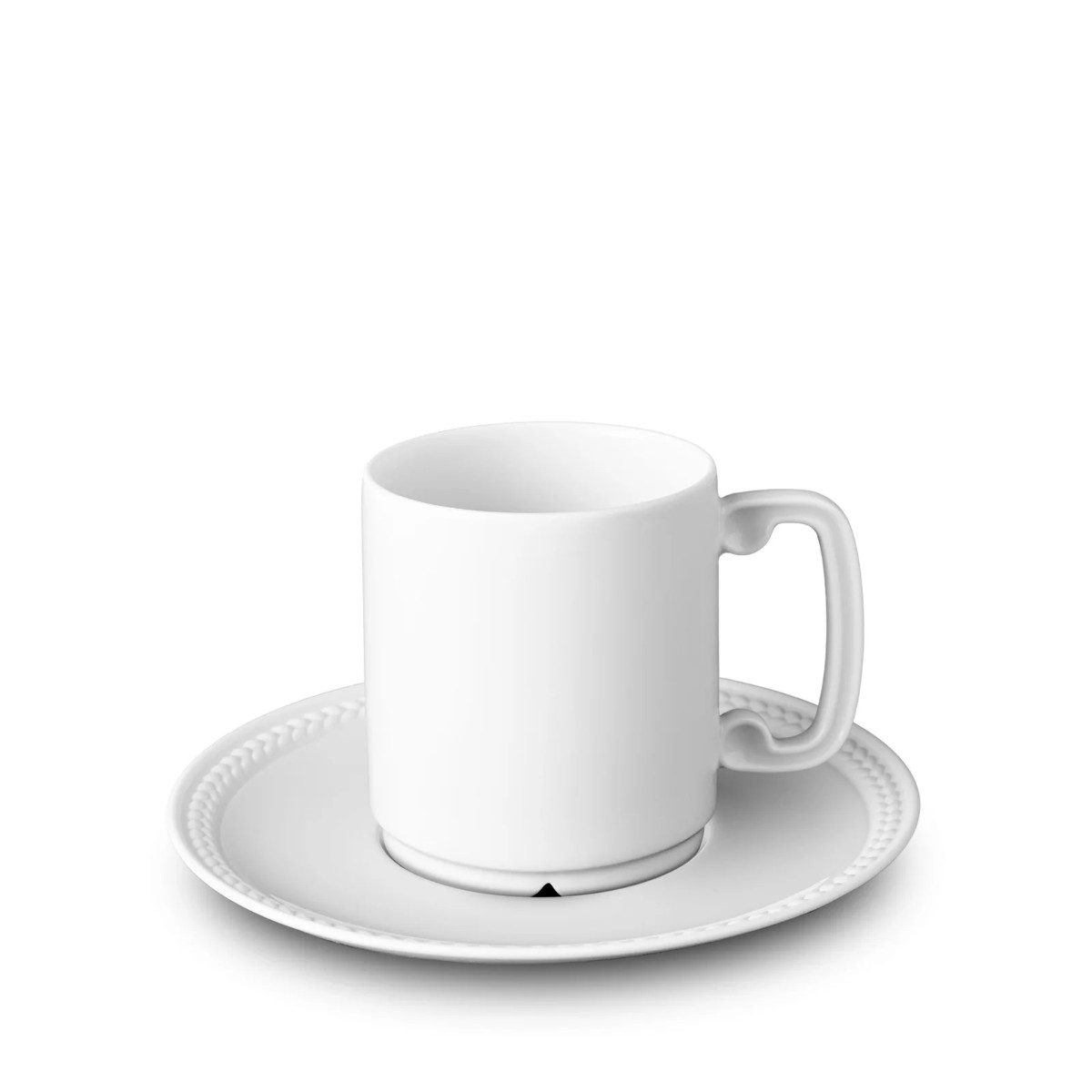 L’Objet | Soie Tressee Espresso Cup + Saucer | White
