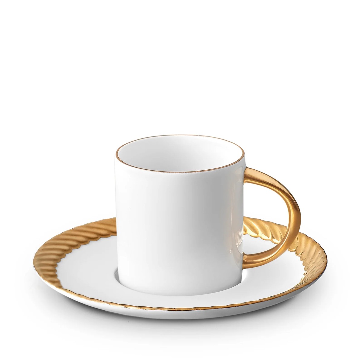 L’Objet | Corde Espresso Cup + Saucer | Gold