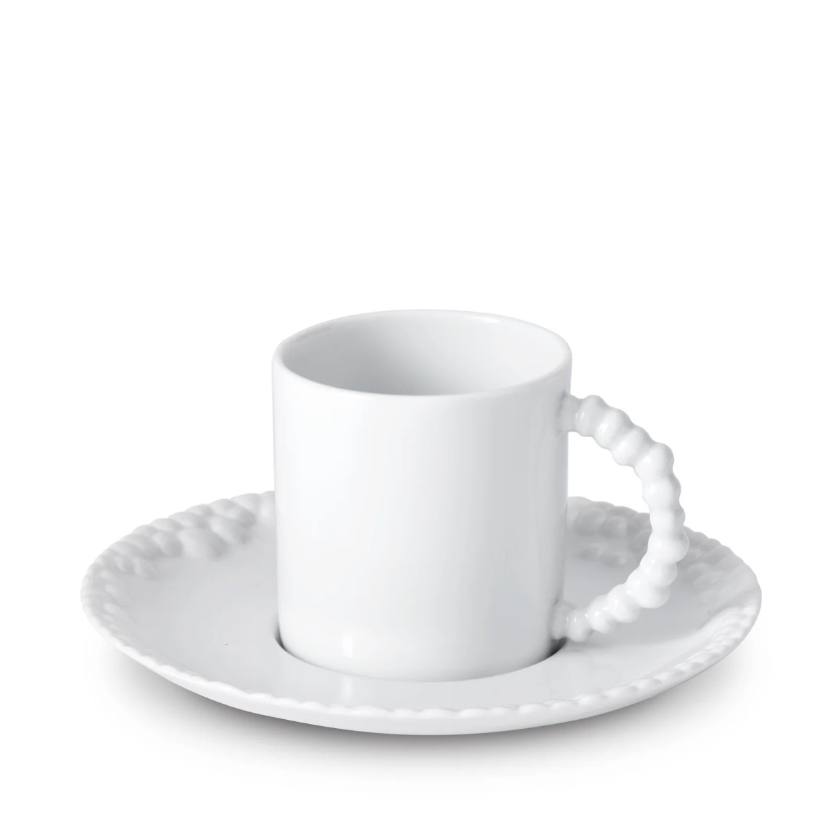 L’Objet I Haas Mojave Espresso Cup & Saucer | White