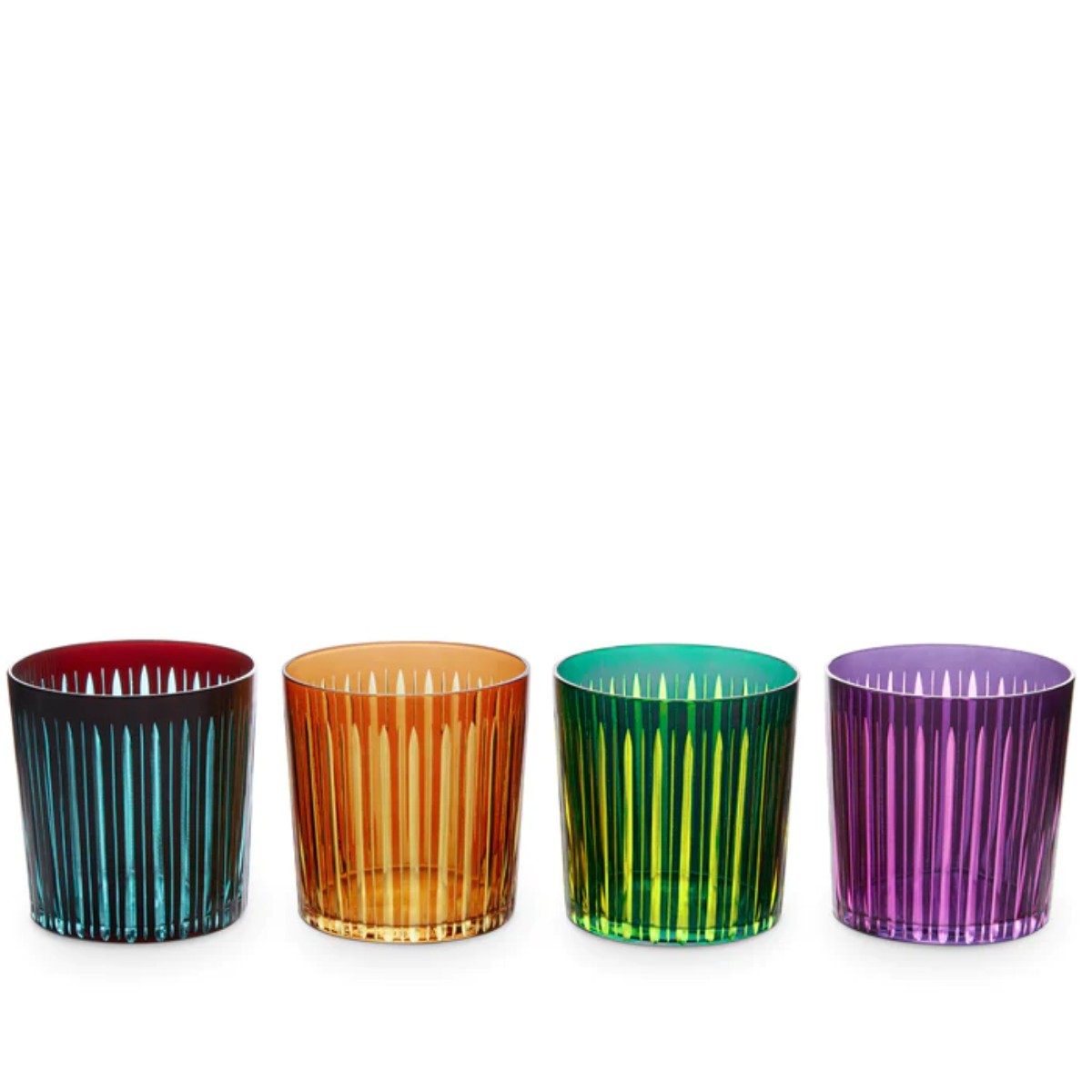 L’Objet | Prism Double Old Fashioned Set of 4 | Assorted