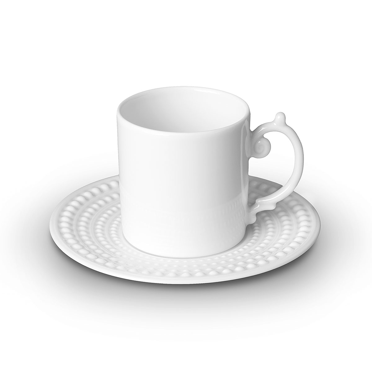 Lobjet I Perle Espresso Cup Saucer White