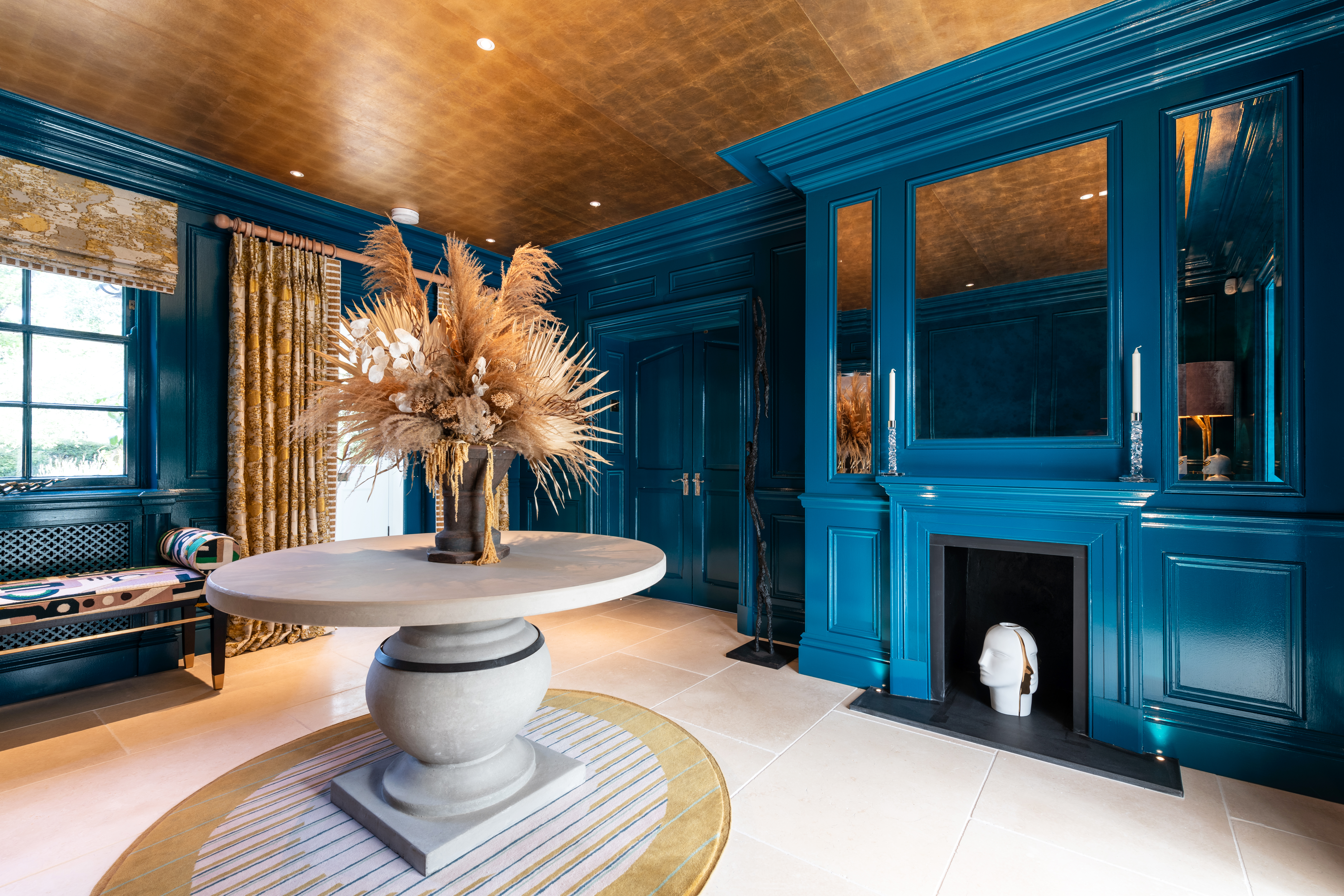 The redesigned entrance hallway at our clients beautiful home really has the "wow" factor!