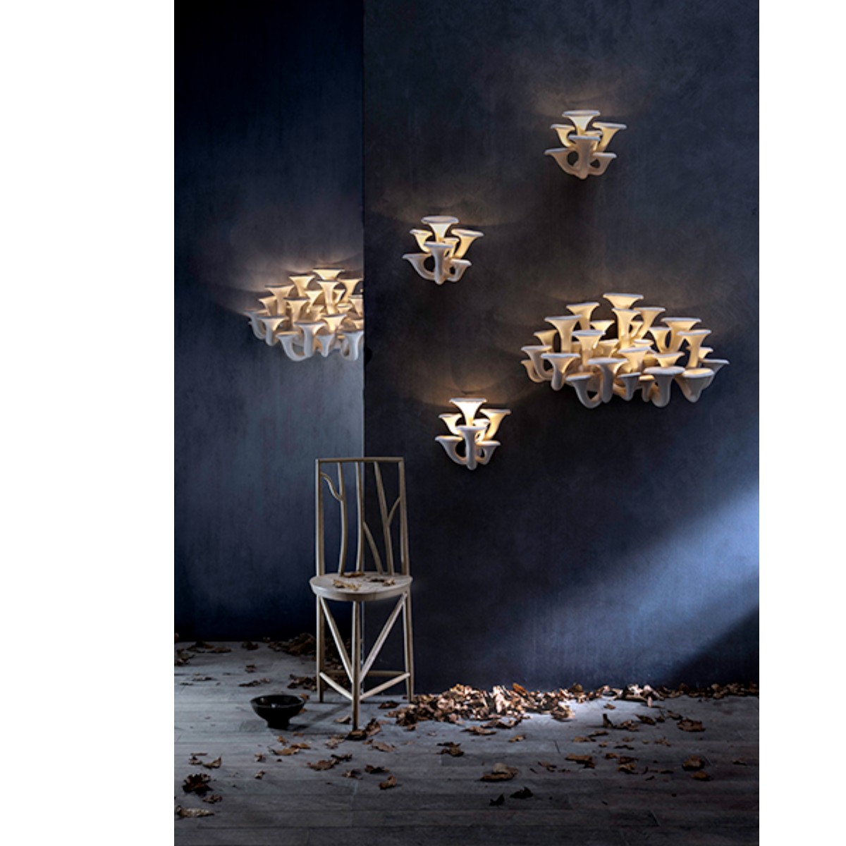 The Mushroom Wall Light end product The Mushroom Wall Light end product