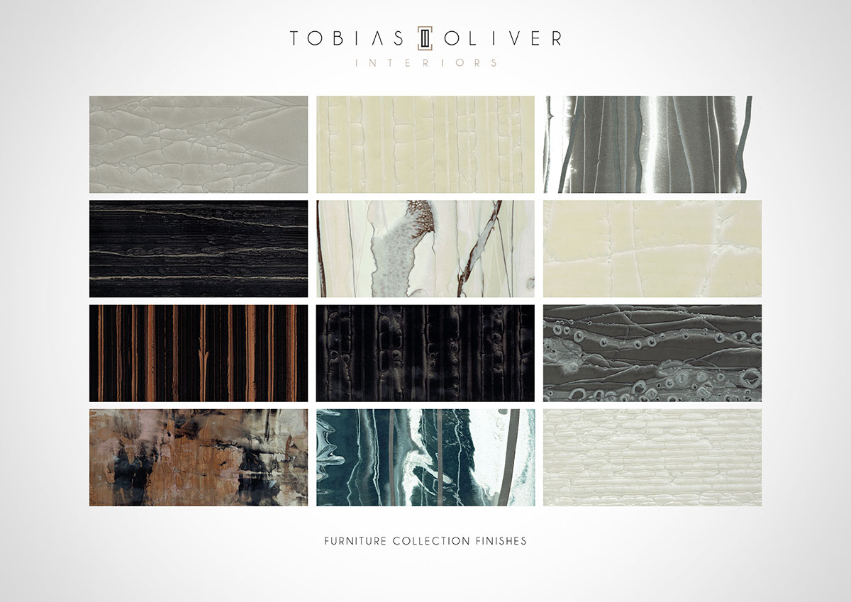 Tobias Oliver Interiors - Furniture Collection Finishes