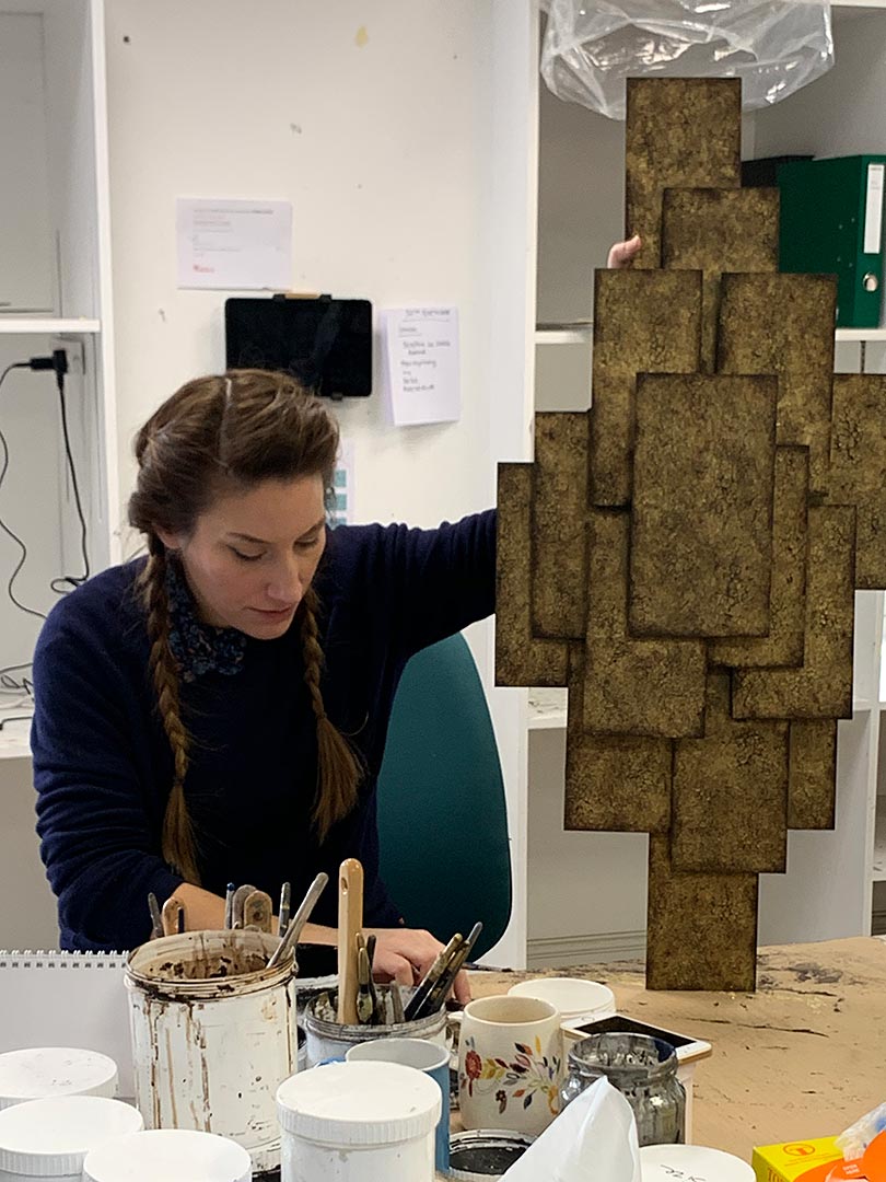 Figure 10 Mayan Gold Finish on Steel Plates Wall Light Figure 10 Mayan Gold Finish on Steel Plates Wall Light