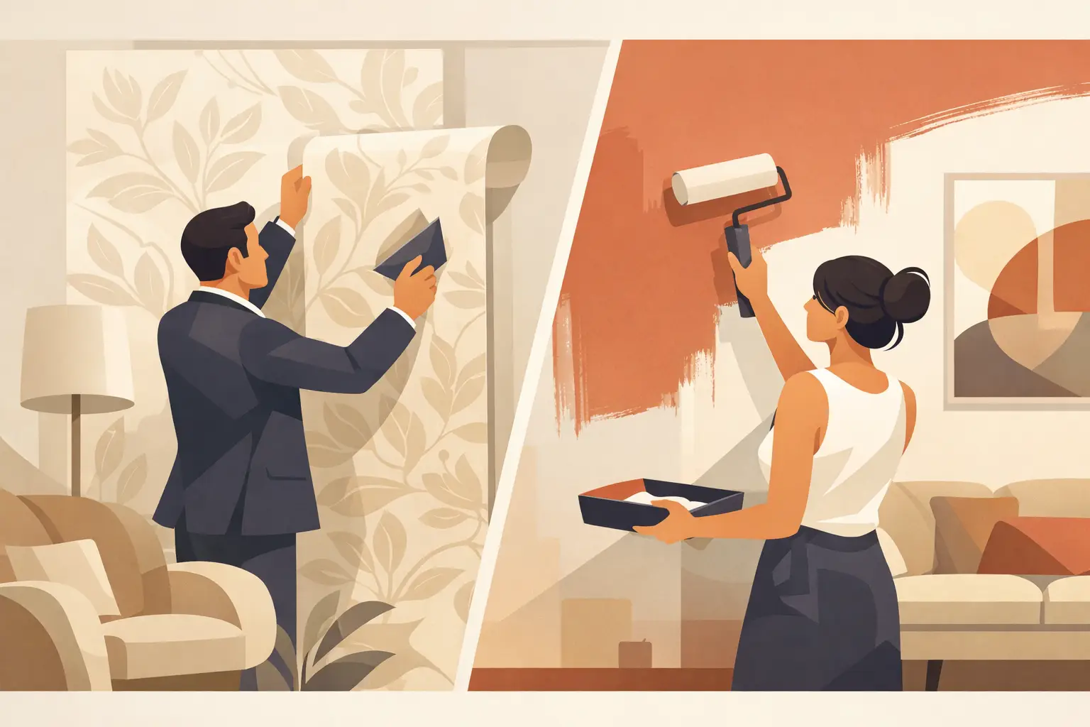 Wallpaper or Paint for Luxury Interiors?