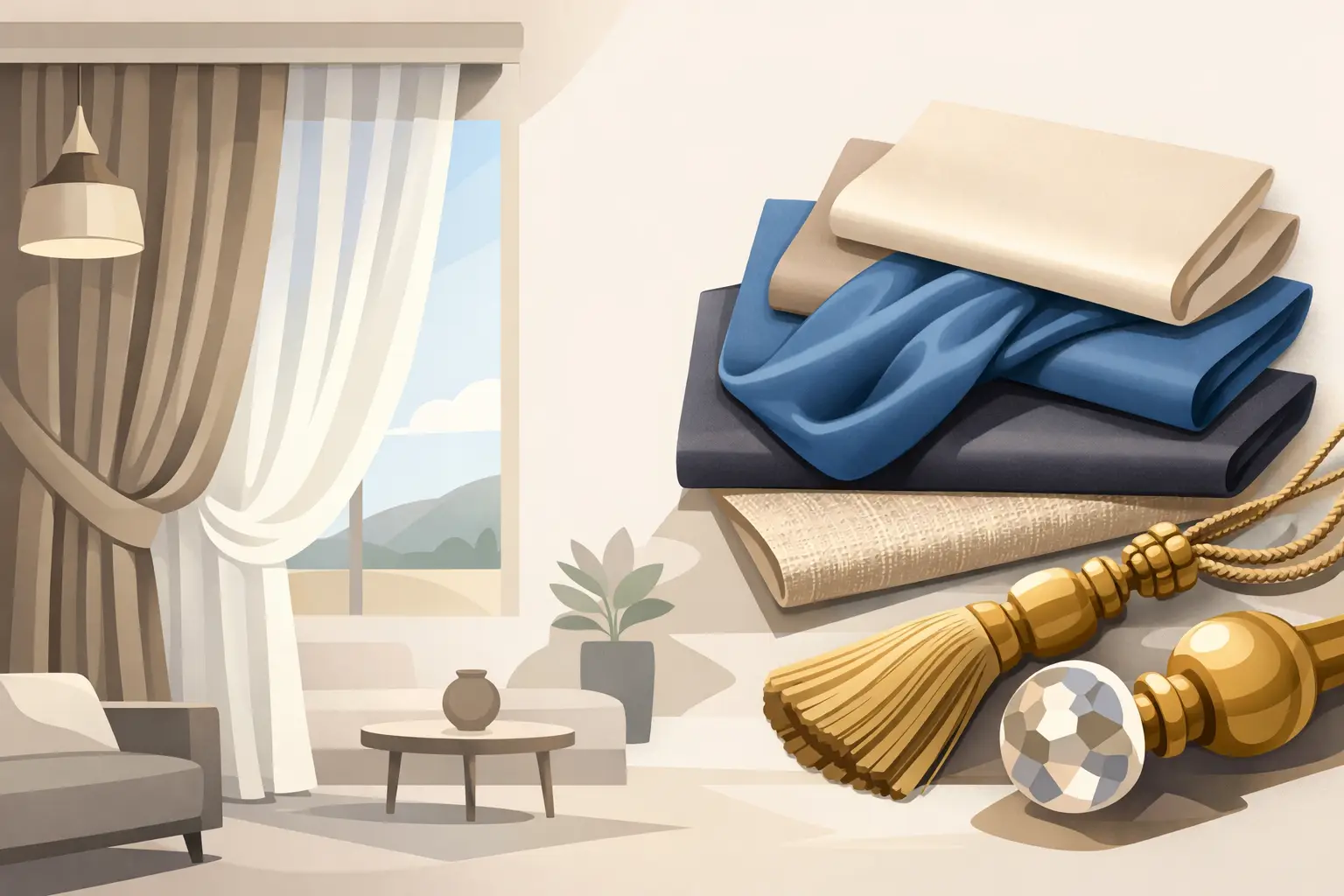 Best Fabrics for Luxury Curtains at Home
