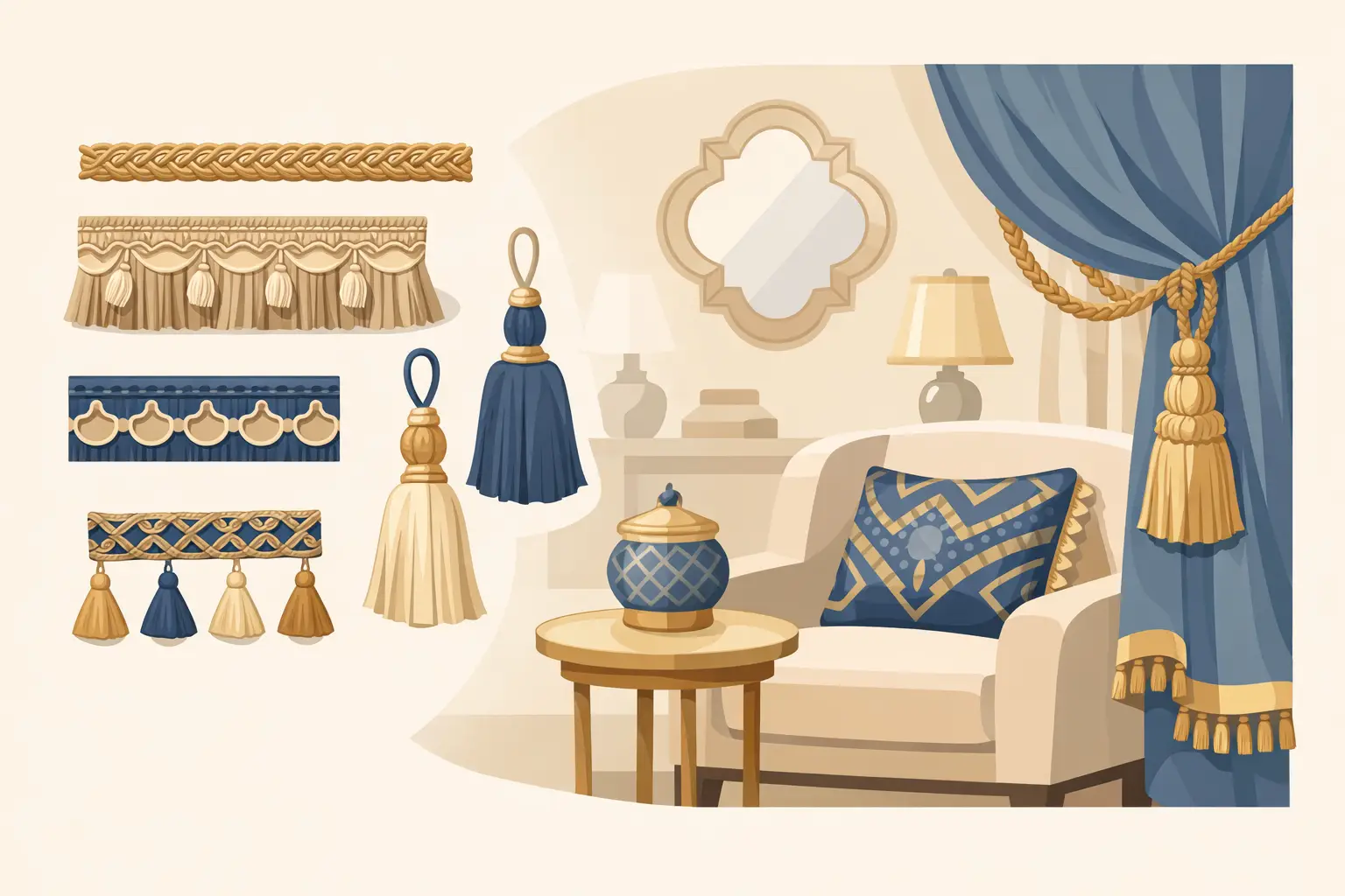 What Is Passementerie Used For in Interiors?